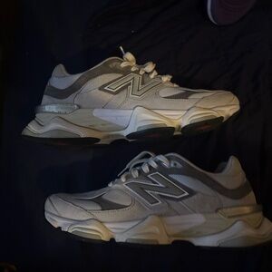 New Balance White and Gray Athletic Shoes